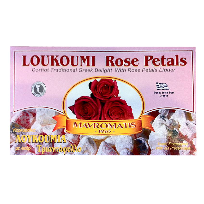 Greek Traditional Loukoum with Rose 460gr