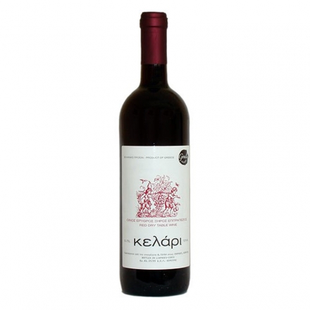 Greek Goulis Kelari Red Wine 750ml from Corfu