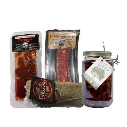 Gift Basket with Cold Cuts