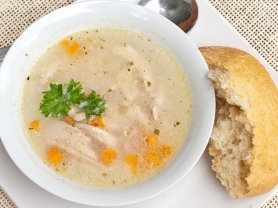 Chicken Soup with Egg-Lemon Sauce