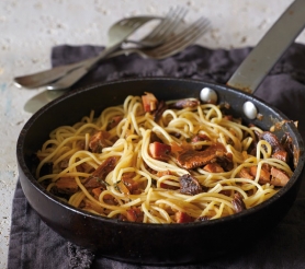 Spaghetti with Noumboulo of Corfu
